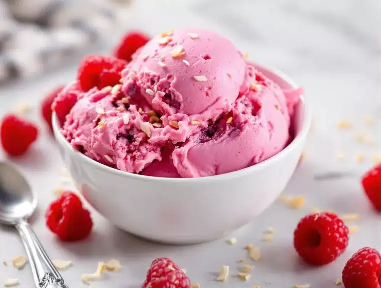 Unlock Indulgent Creaminess: Dairy-Free Raspberry Coconut Ice Cream